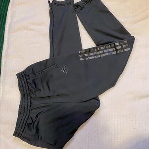 Black on black climalite Adidas pants